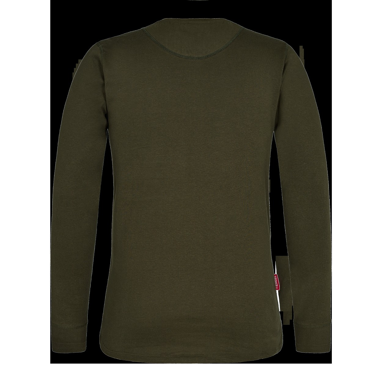 ENGEL Extend Grandad langarm-Shirt in Forest Green, Größe XS