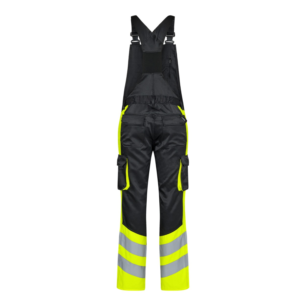 ENGEL Safety Light Latzhose in Schwarz/Gelb, Größe 106