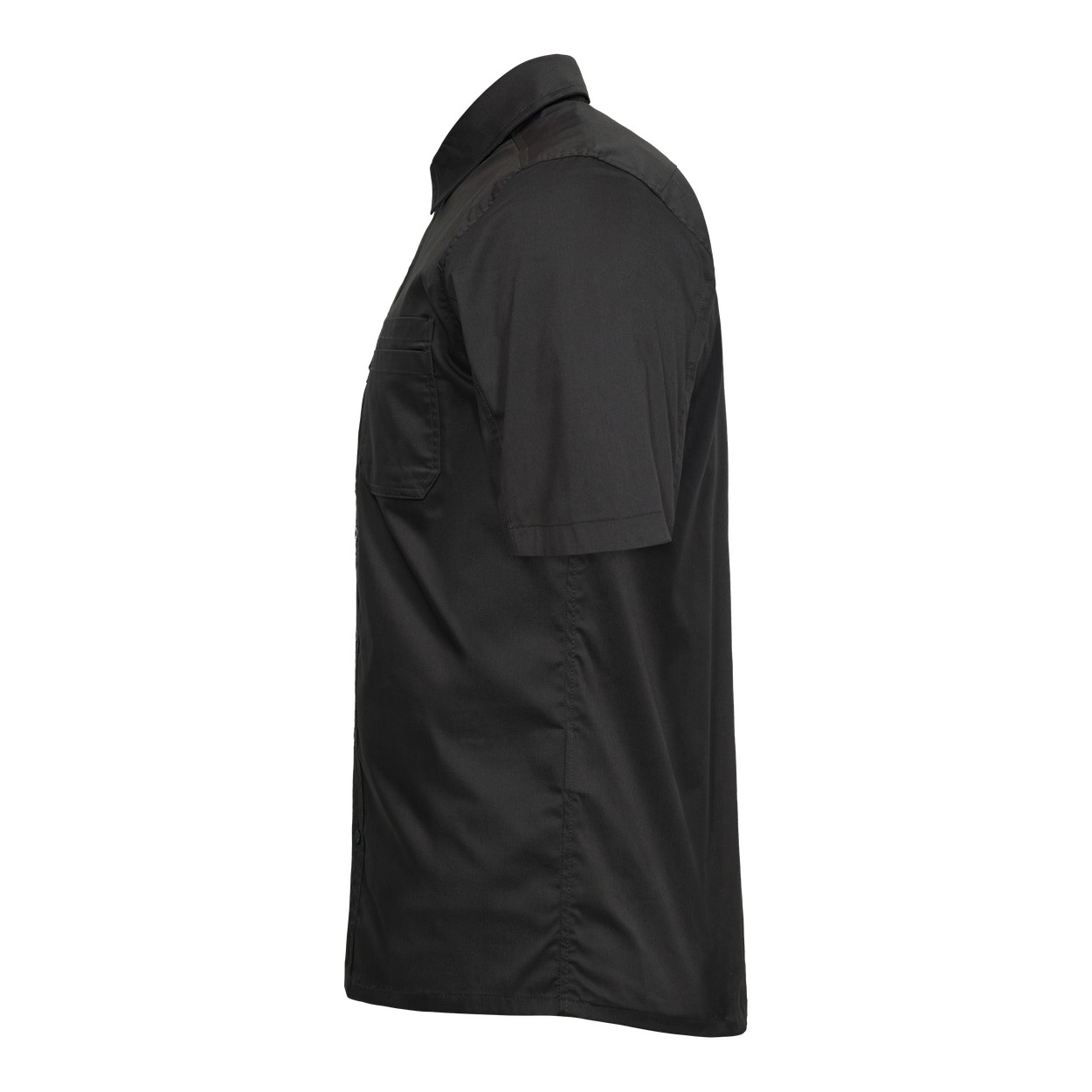 ENGEL Extend kurzärmliges Hemd mit Stretch in Anthrazit Grau, Größe XS