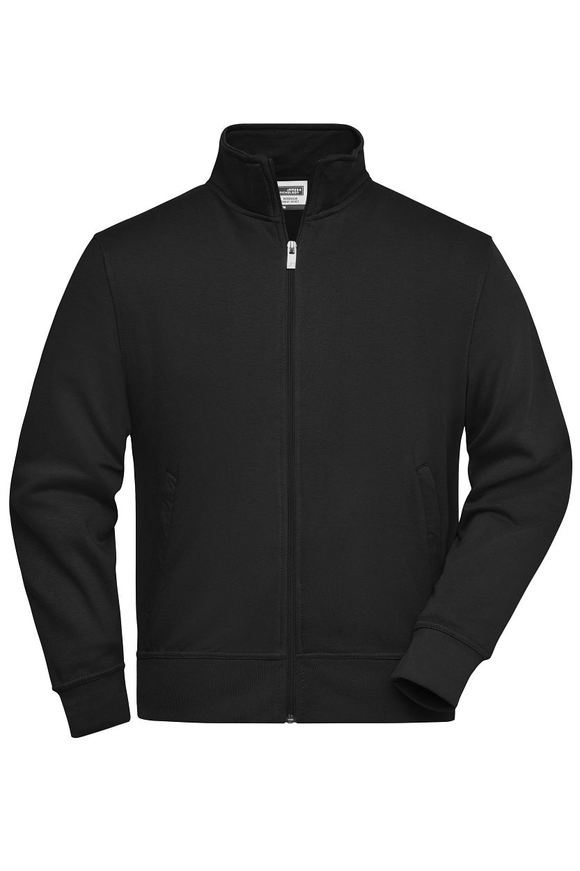 Workwear Sweat Jacket "JN836" in Black, Größe 6XL - Daiber