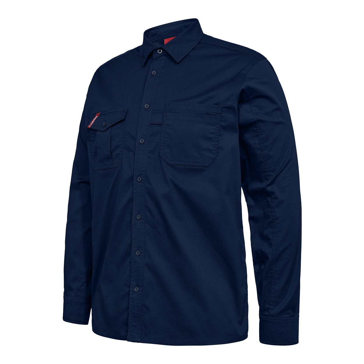 ENGEL Extend Langarm-Hemd mit Stretch in Blue Ink, Größe XS