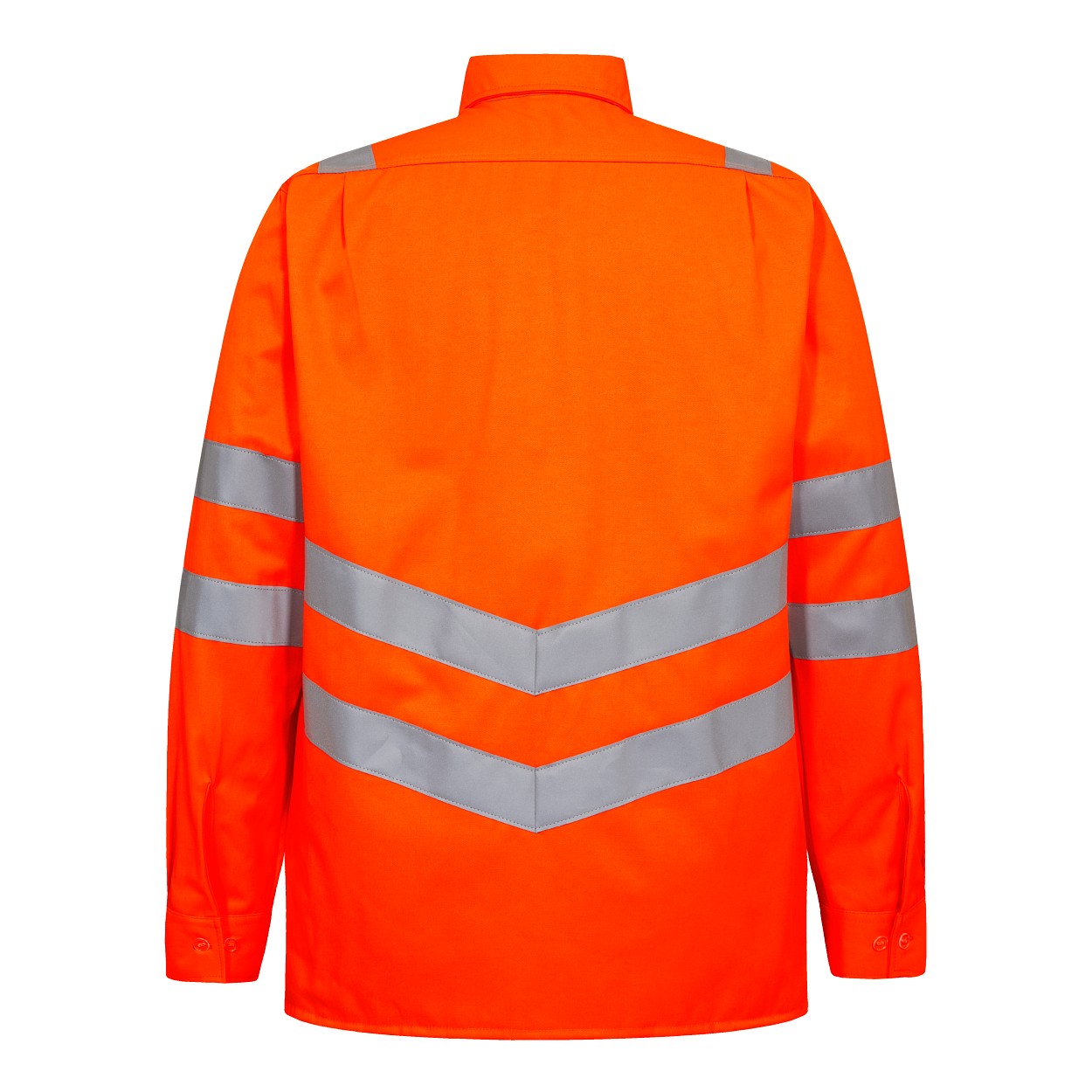 ENGEL Safety Hemd in Hi-vis Orange, Größe 45/46