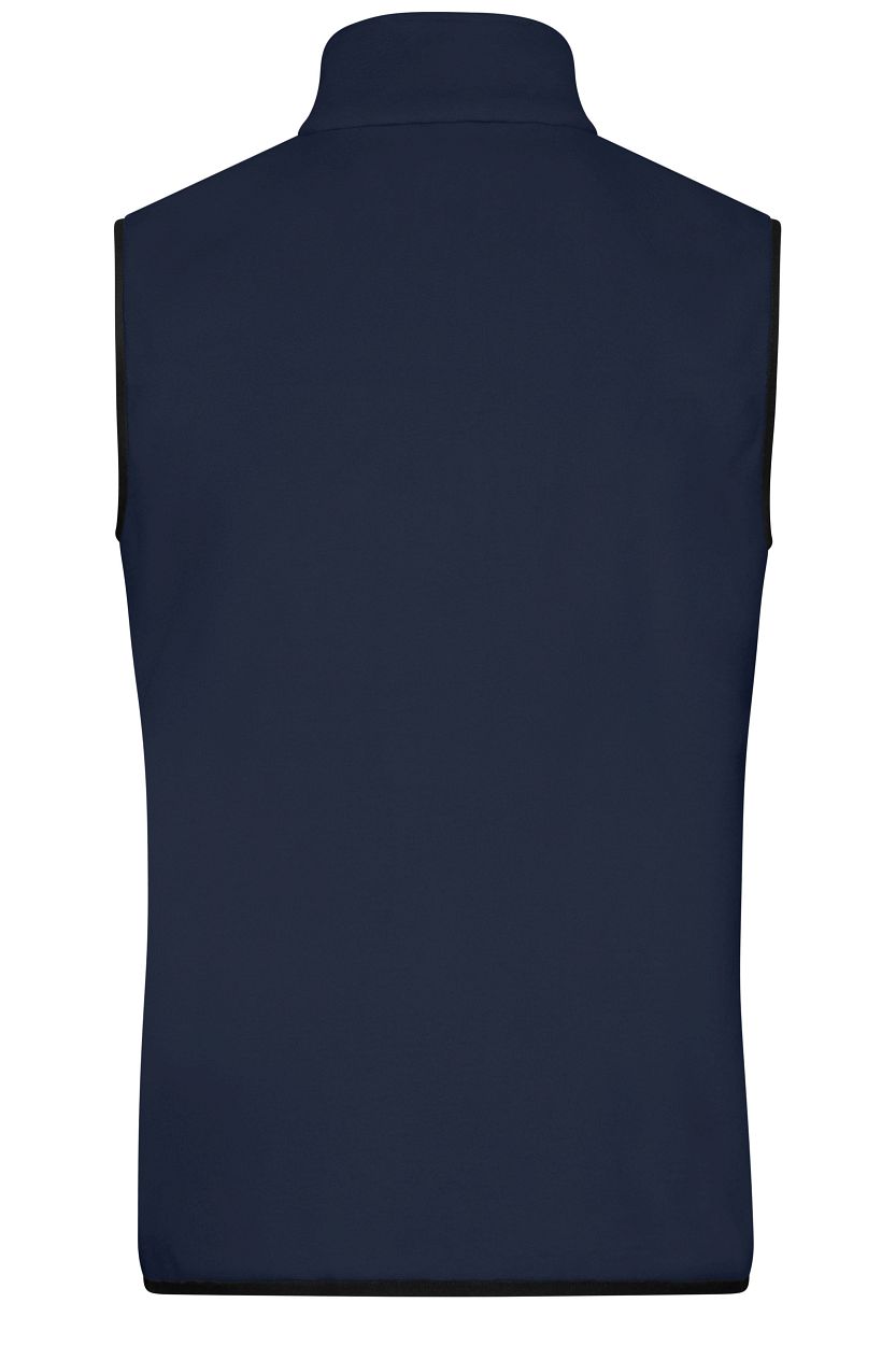 Men's Fleece Vest GRS "JN1310" in Navy/Black, Größe 3XL - Daiber