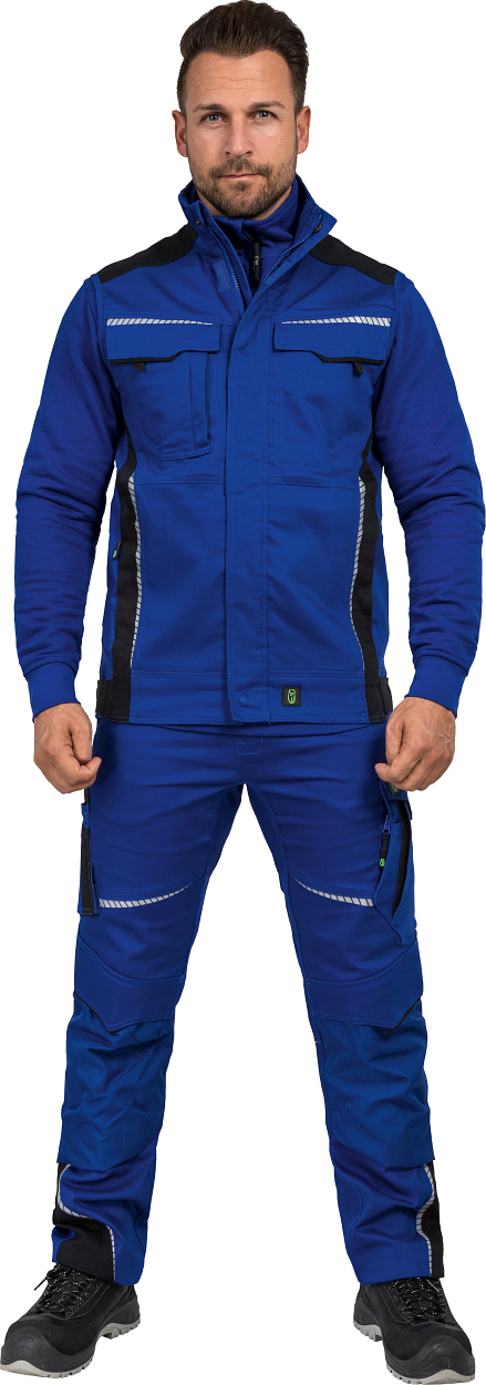Weste Flex Line Kornblau/Schwarz FLEXV, Gr. 2XL von Leibwächter