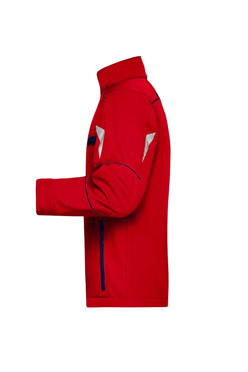 Workwear Softshell Jacket - COLOR - "JN851" in Red/Navy, Größe 6XL - Daiber