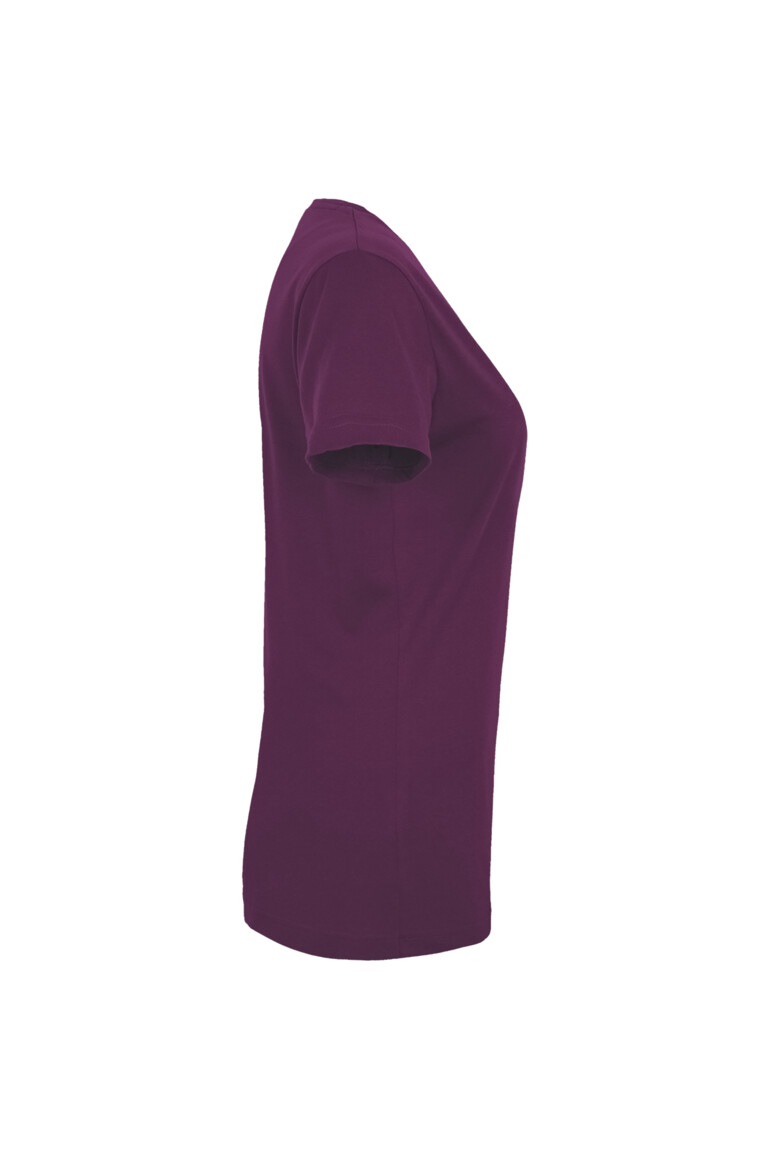HAKRO 181 Damen V-Shirt MIKRALINAR® in Aubergine, Größe 6XL