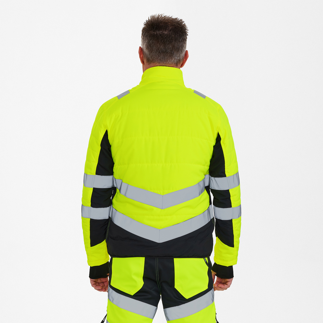 ENGEL Safety Stepp-Jacke in Gelb/Schwarz, Größe XS