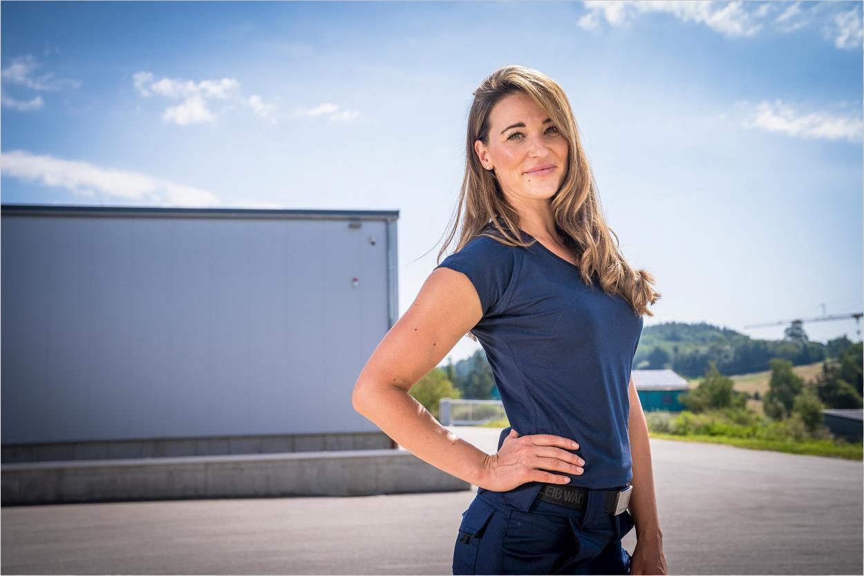 Damen T-Shirt "Lisa" Flex Line Marine FLXDT, Gr. 52 von Leibwächter