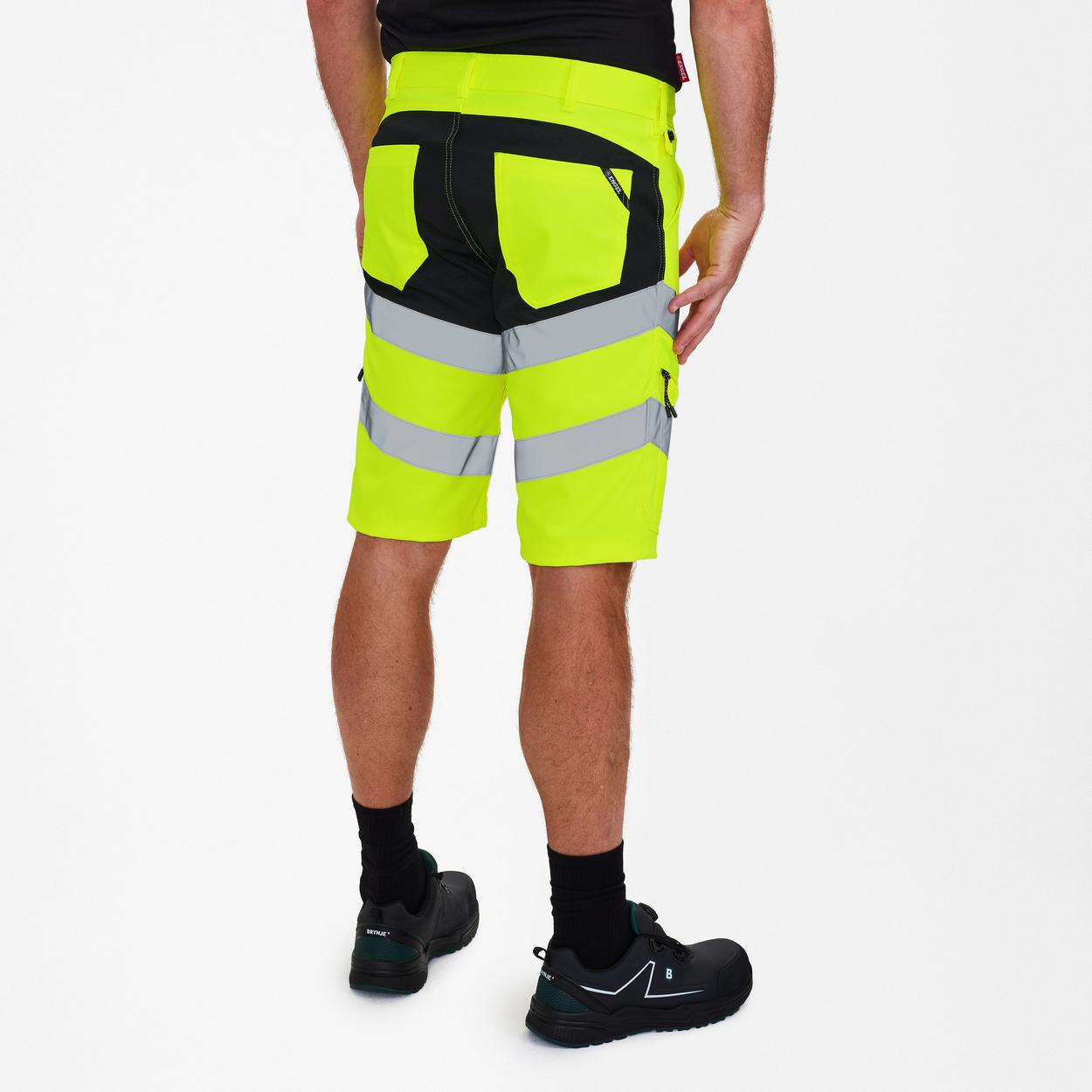 ENGEL Safety Arbeitsshorts mit 2-Wege-Stretch in Gelb/Schwarz, Größe 54