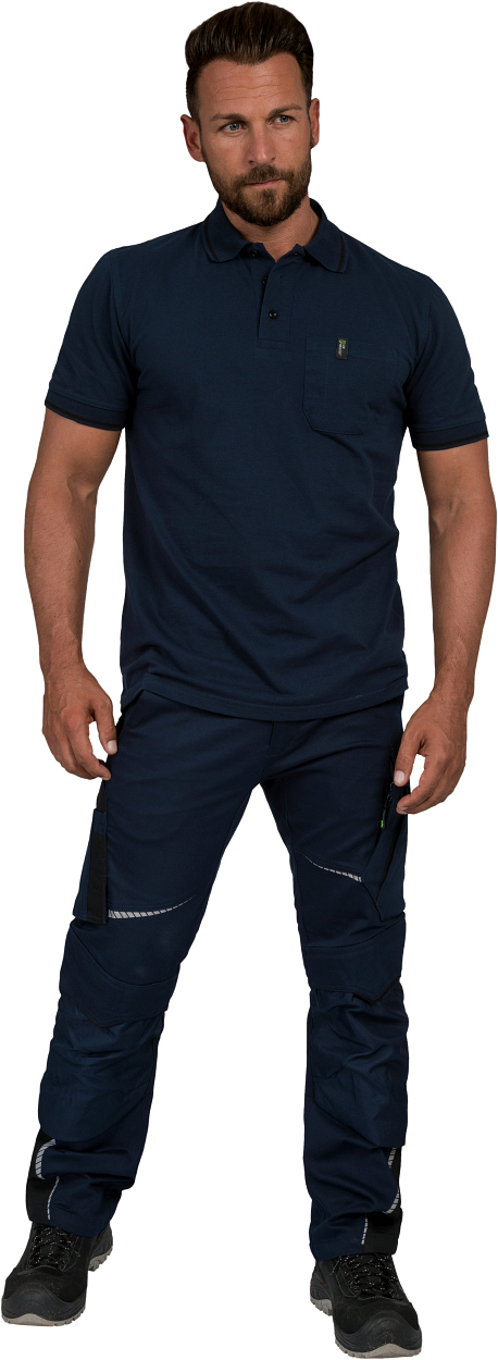 Polo-Shirt "Jens" Flex Line Marine FLEXU, Gr. 2XL von Leibwächter