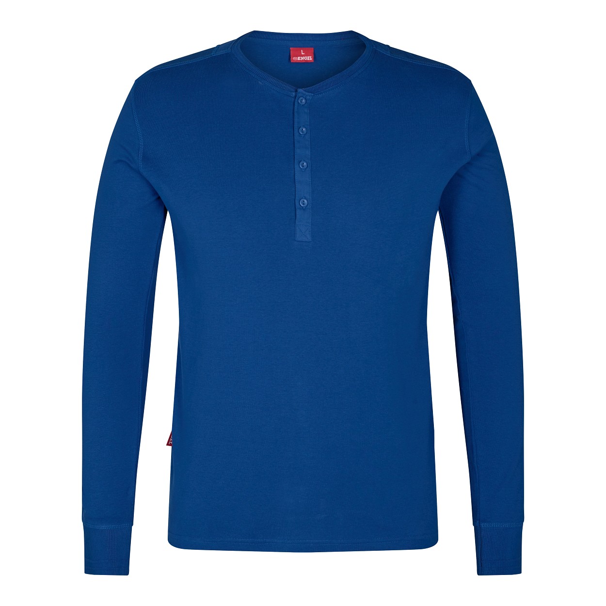 ENGEL Extend Grandad langarm-Shirt in Surfer Blue, Größe XS