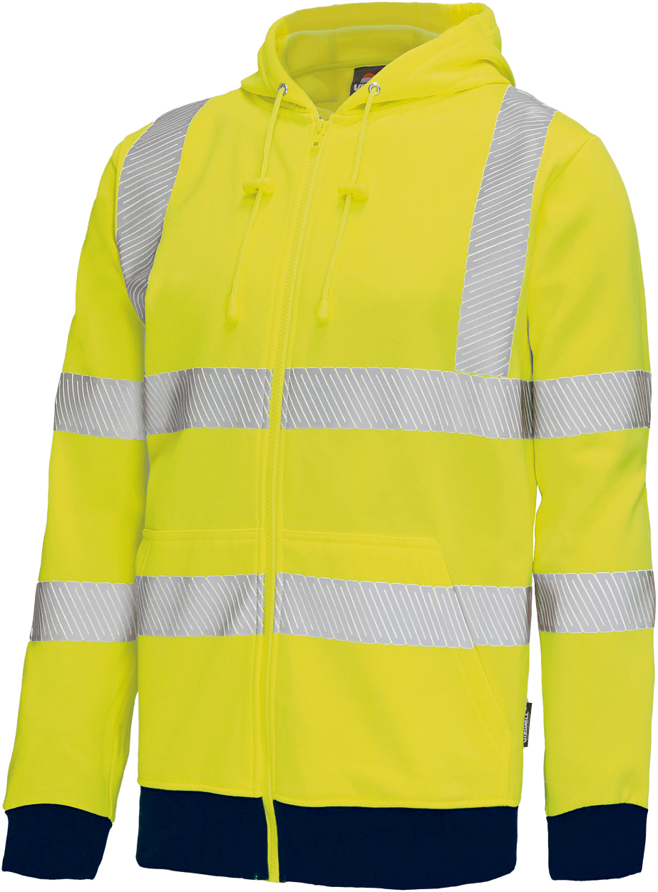 Sweatjacke leuchtgelb in Gr. XXL von Vizwell