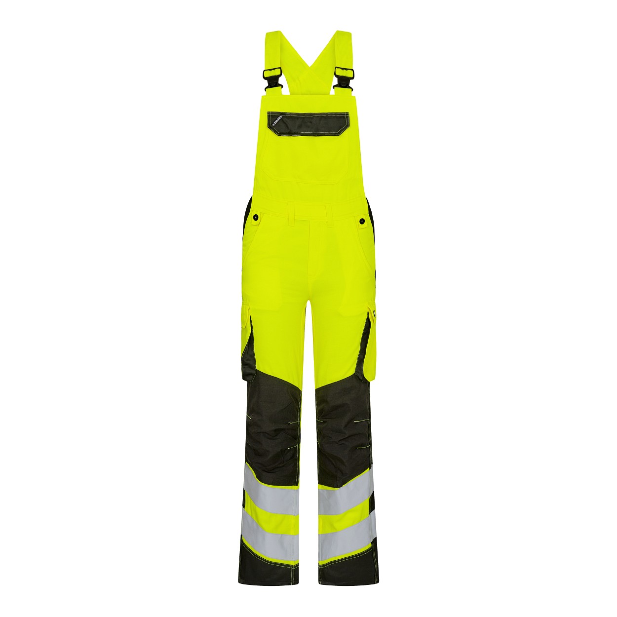 ENGEL Safety Light Damen Latzhose in Gelb/Schwarz, Größe 48