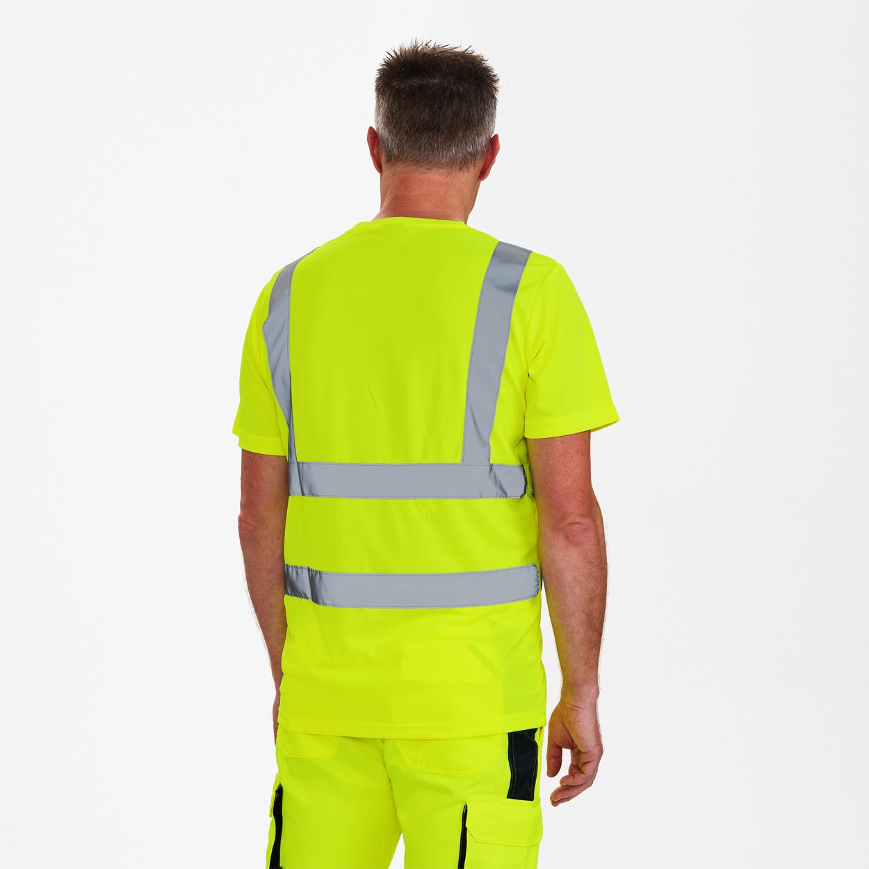 ENGEL Safety T-Shirt mit Brusttasche in Gelb, Größe XS