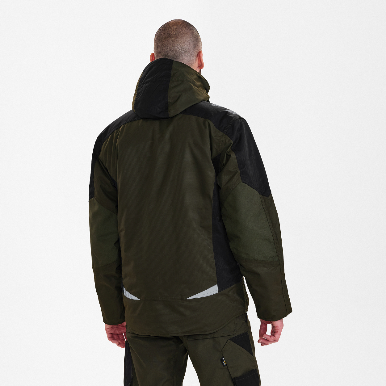 ENGEL Galaxy Winterjacke in Forest Green/Schwarz, Größe XS