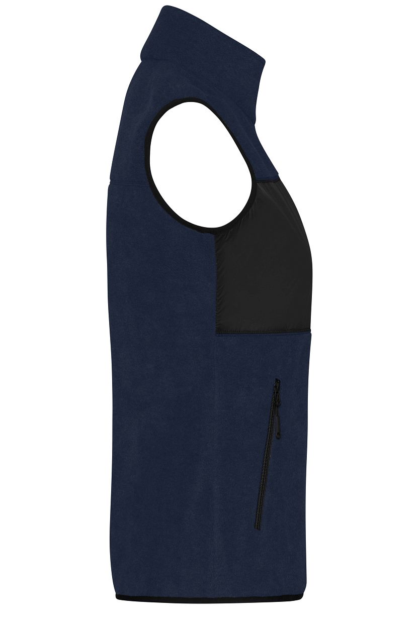 Ladies' Fleece Vest GRS "JN1309" in Navy/Black, Größe 2XL - Daiber