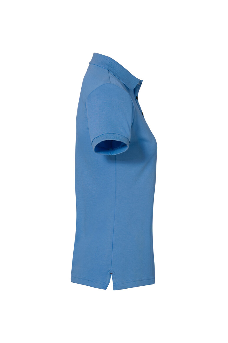 HAKRO 214 COTTON TEC® Damen Poloshirt in Malibublau, Größe 3XL