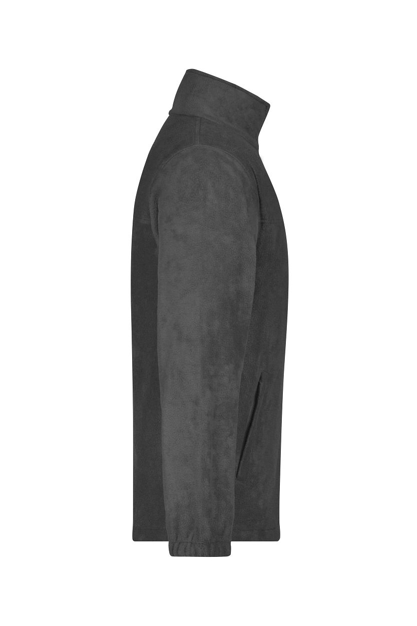Full-Zip Fleece "JN044" in Dark-Grey, Größe 4XL - Daiber