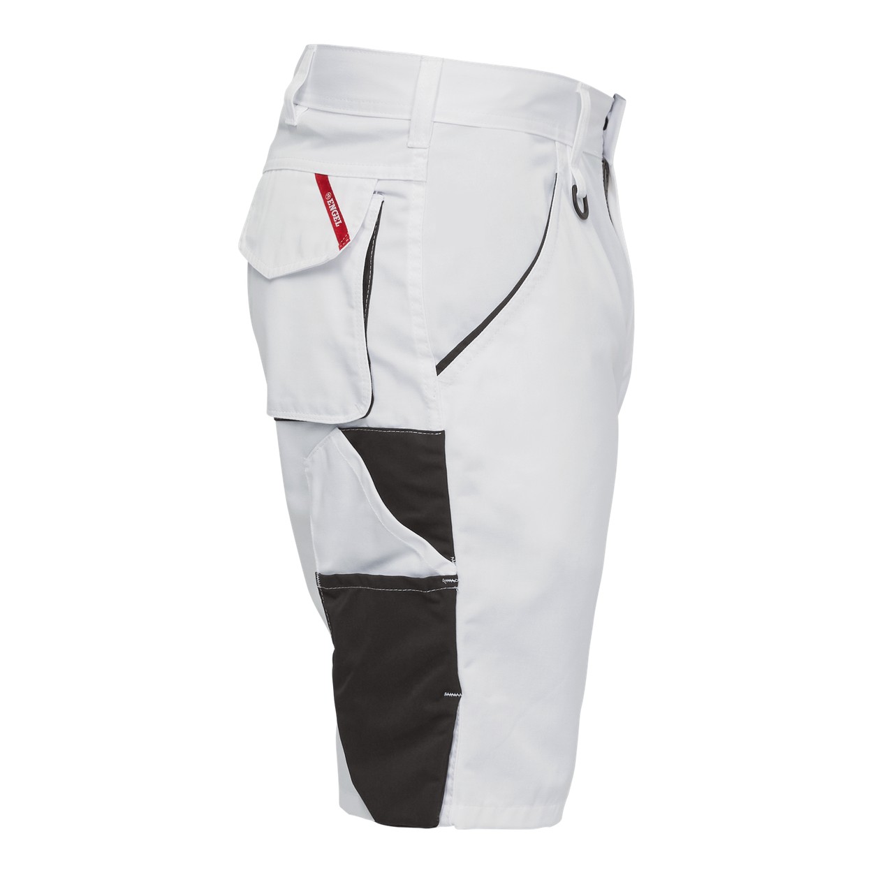 ENGEL Galaxy Light Arbeitsshorts in Weiss/Anthrazit Grau, Größe 54