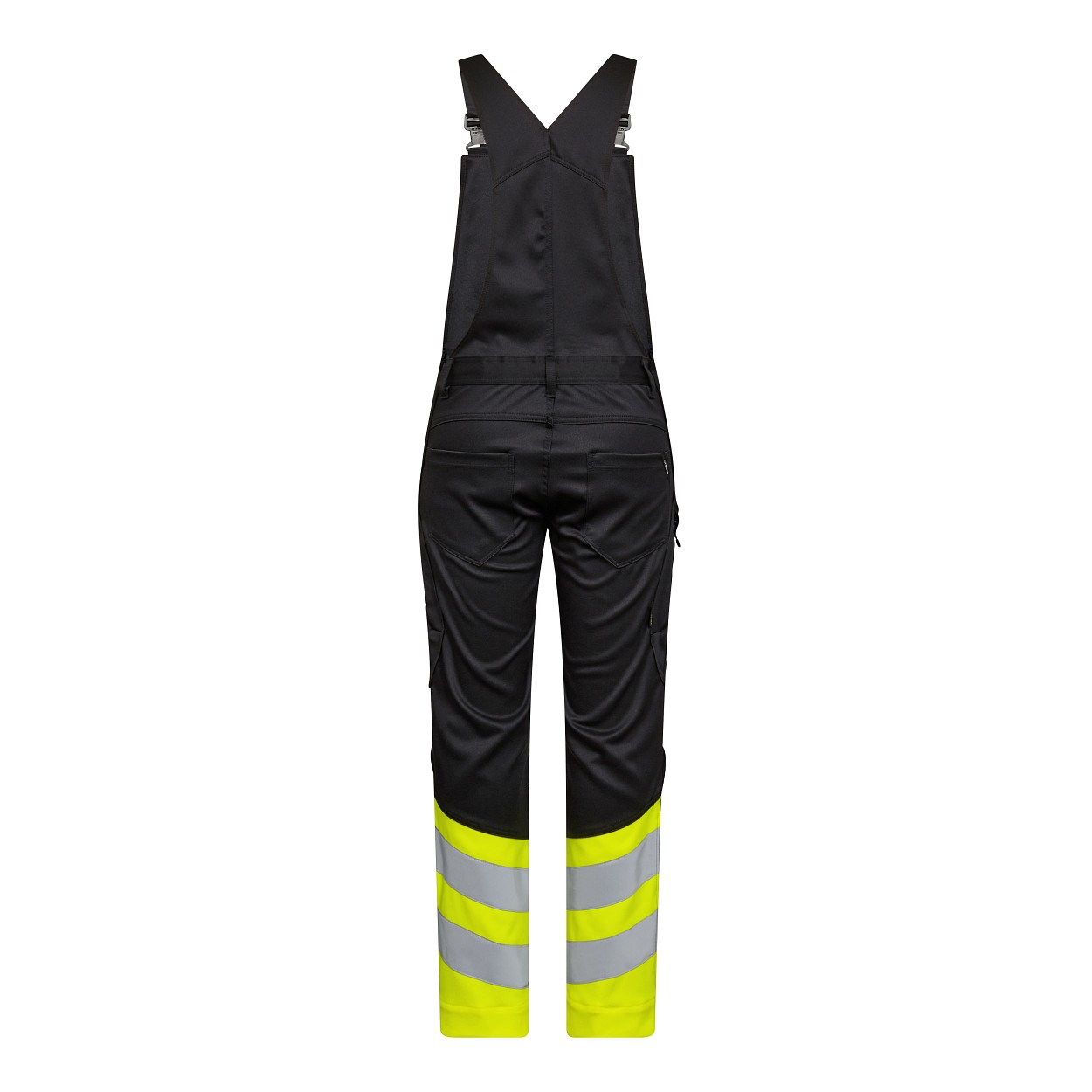 ENGEL Safety Latzhose in Schwarz/Gelb, Größe 26