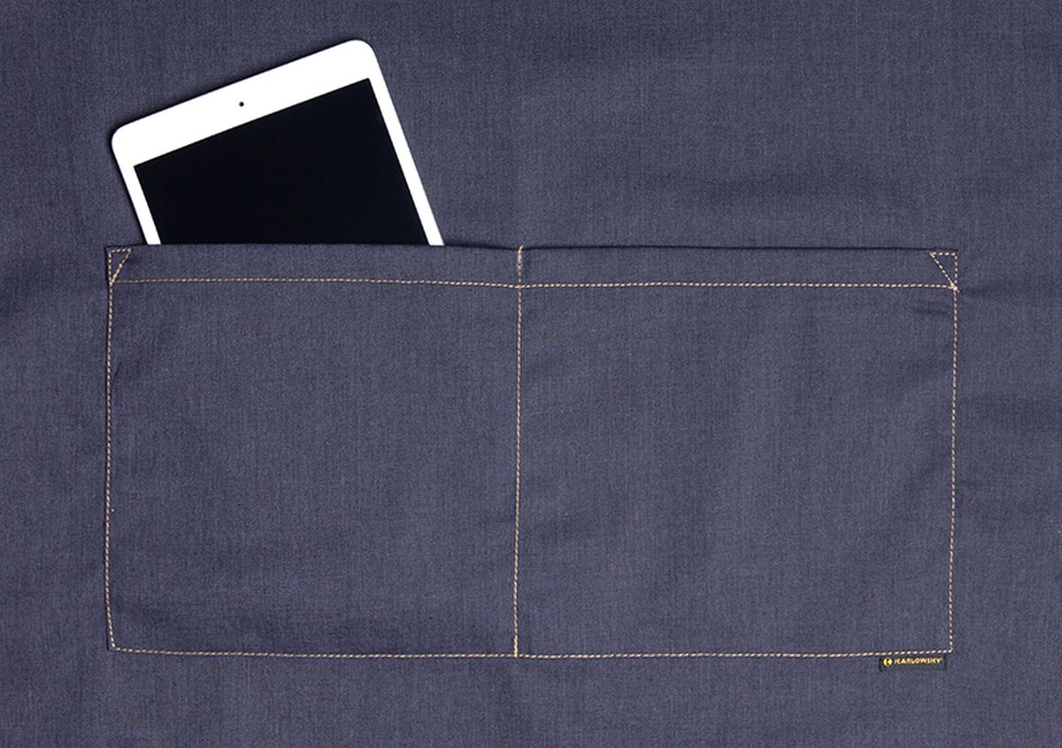 Latzschürze Jeans-Style in Vintage black von Karlowsky