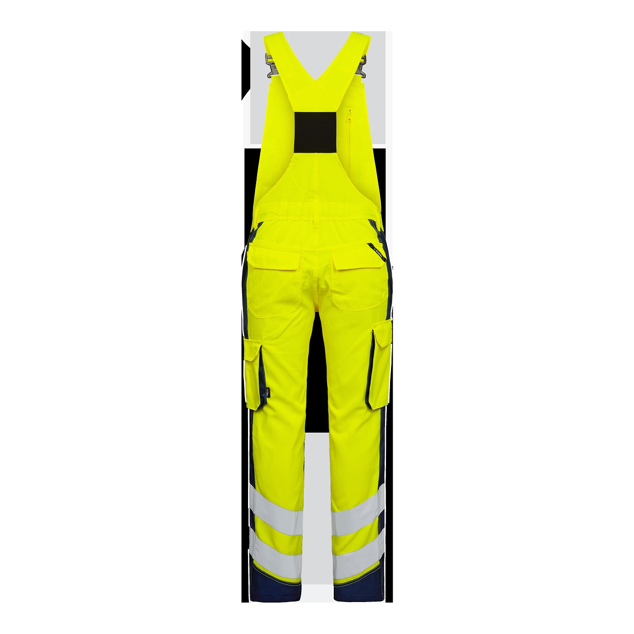 ENGEL Safety Light Latzhose in Gelb/Blue Ink, Größe 106