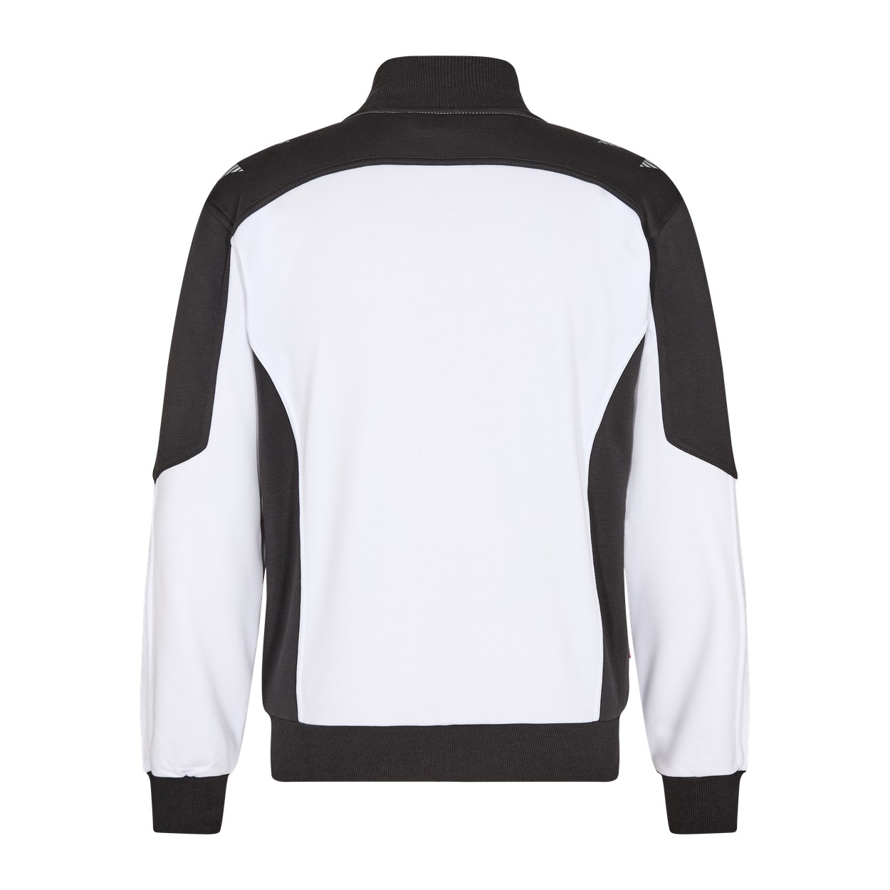 ENGEL Galaxy Sweatcardigan mit Kragen in Weiss/Anthrazit Grau, Größe XS