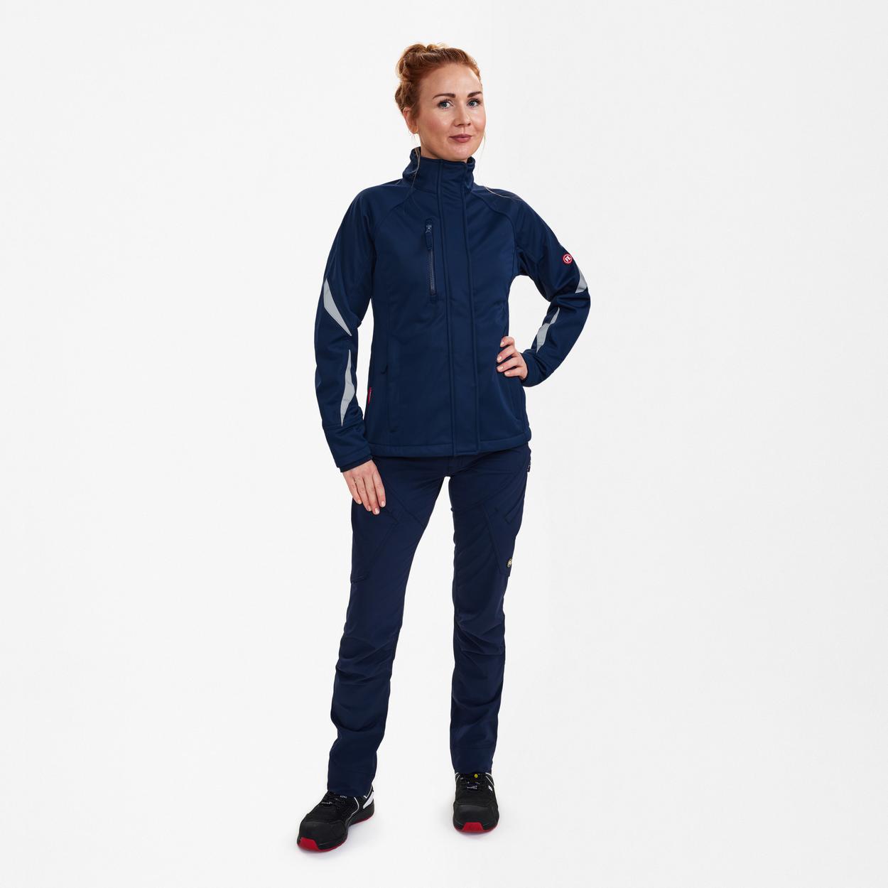 ENGEL Extend Damen Softshelljacke in Blue Ink, Größe XS