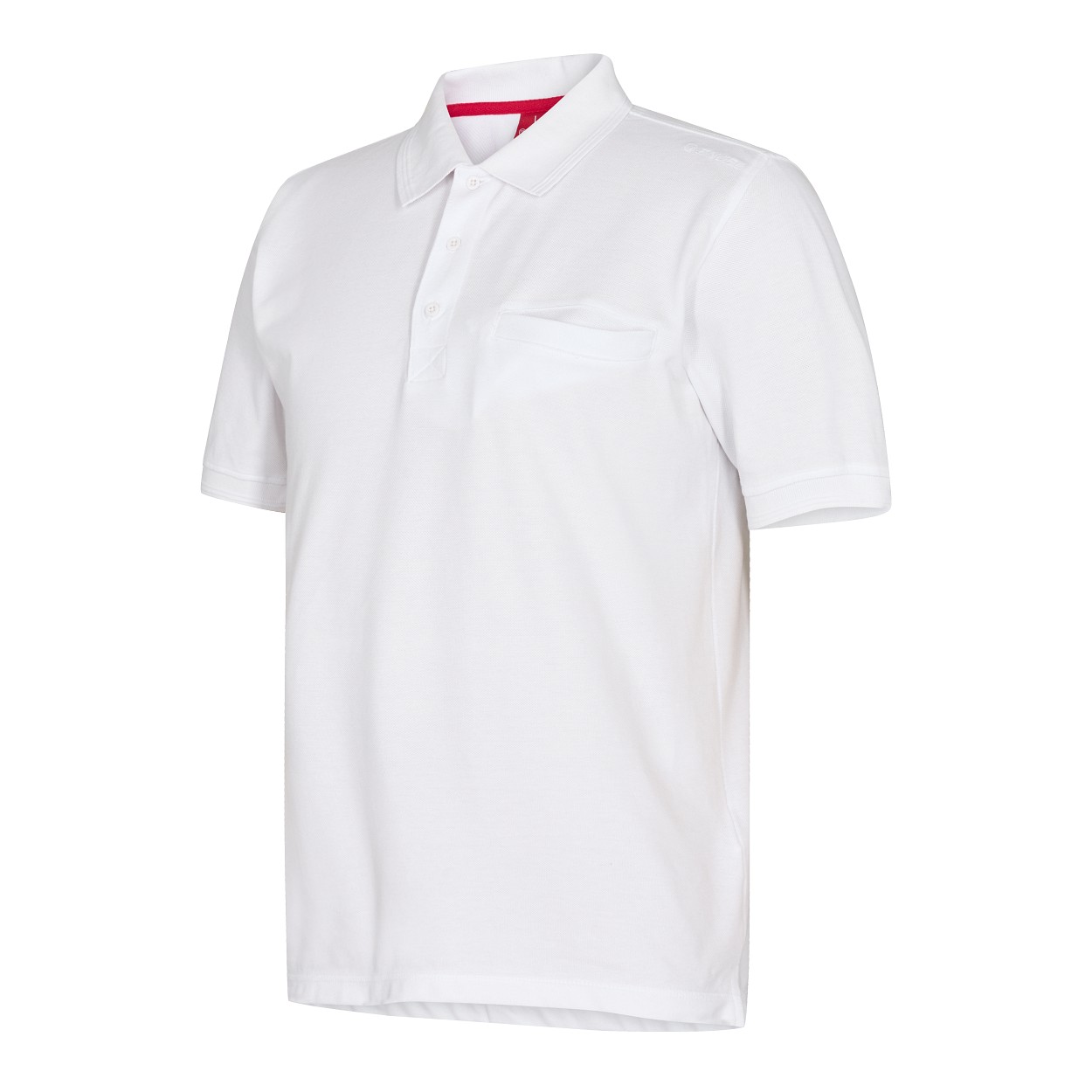 ENGEL Extend Poloshirt mit Brusttasche in Weiss, Größe XS