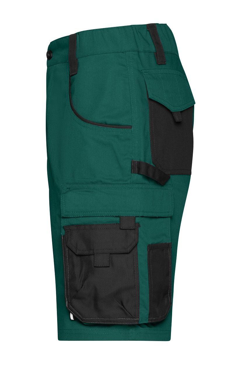 Workwear Bermudas - STRONG - "JN835" in Dark-Green/Black, Größe 62 - Daiber
