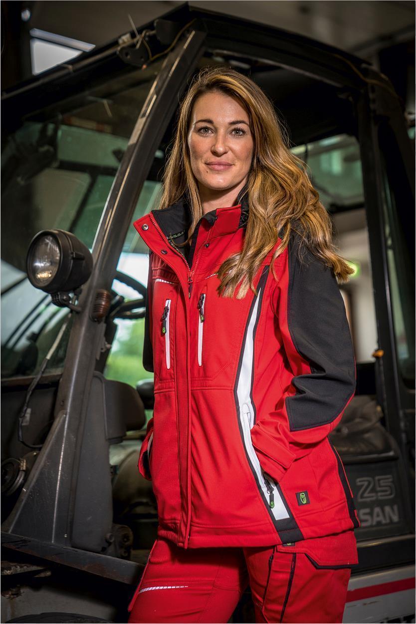 Damen Softshelljacke Flex Line Kornblau/Schwarz FLXDS, Gr. 52 von Leibwächter