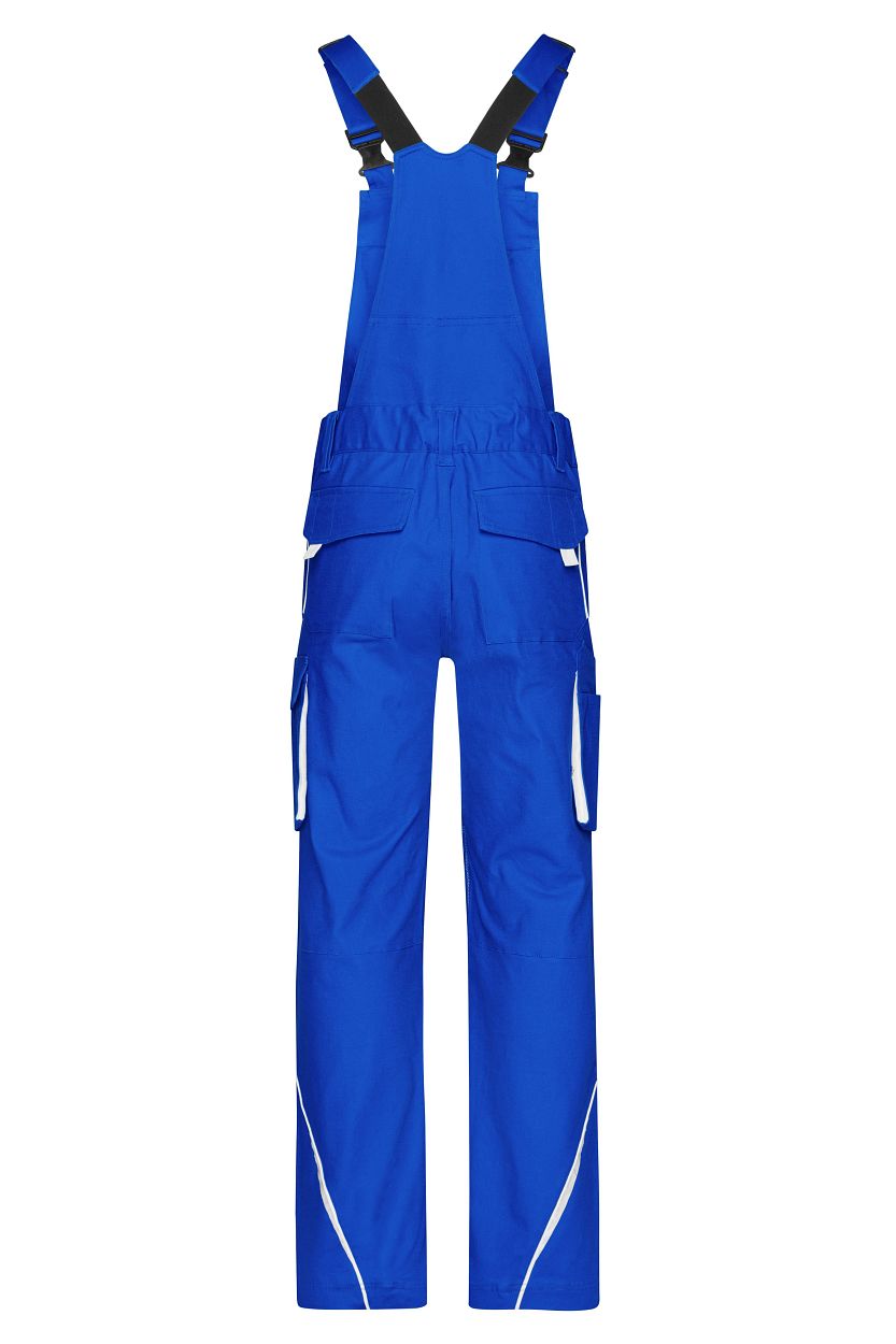 Workwear Pants with Bib - COLOR - "JN848" in Royal/White, Größe 62 - Daiber