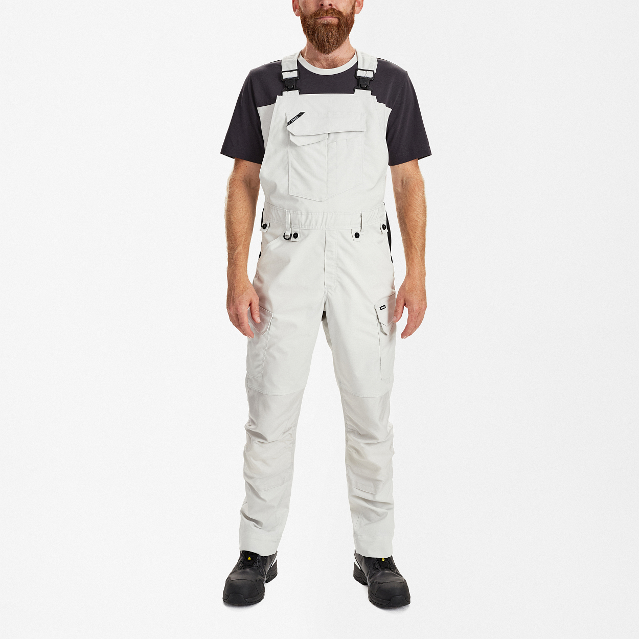 ENGEL Entire Latzhose mit Stretch in Bone White, Größe 26