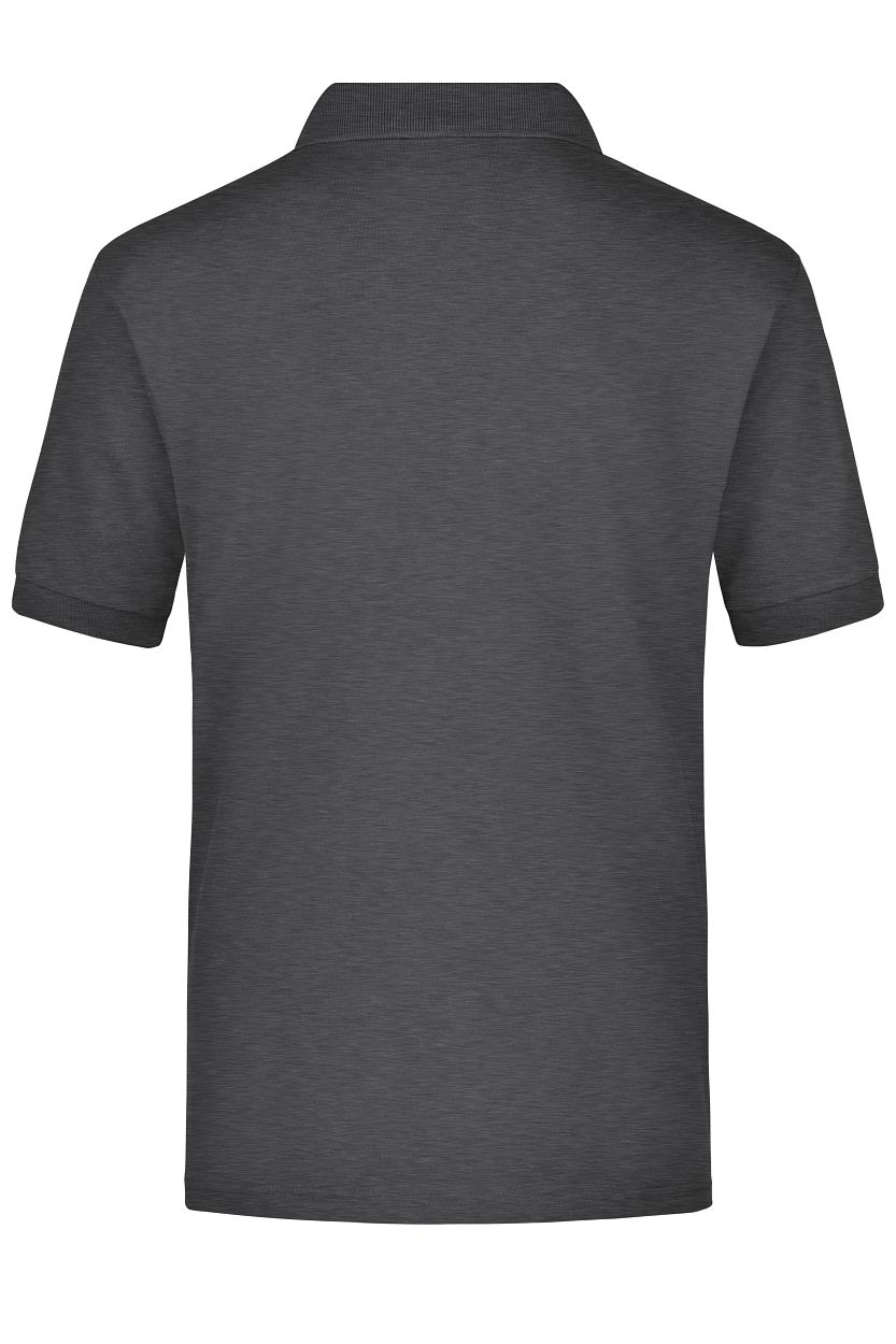 Polo-Piqué Pocket "JN026" in Anthracite-Melange, Größe 3XL - Daiber