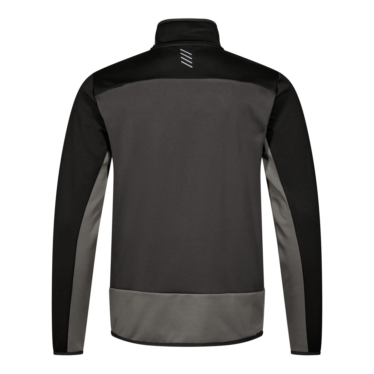 ENGEL Entire Midlayer-Cardigan in Anthrazitgrau/Schwarz, Größe XS