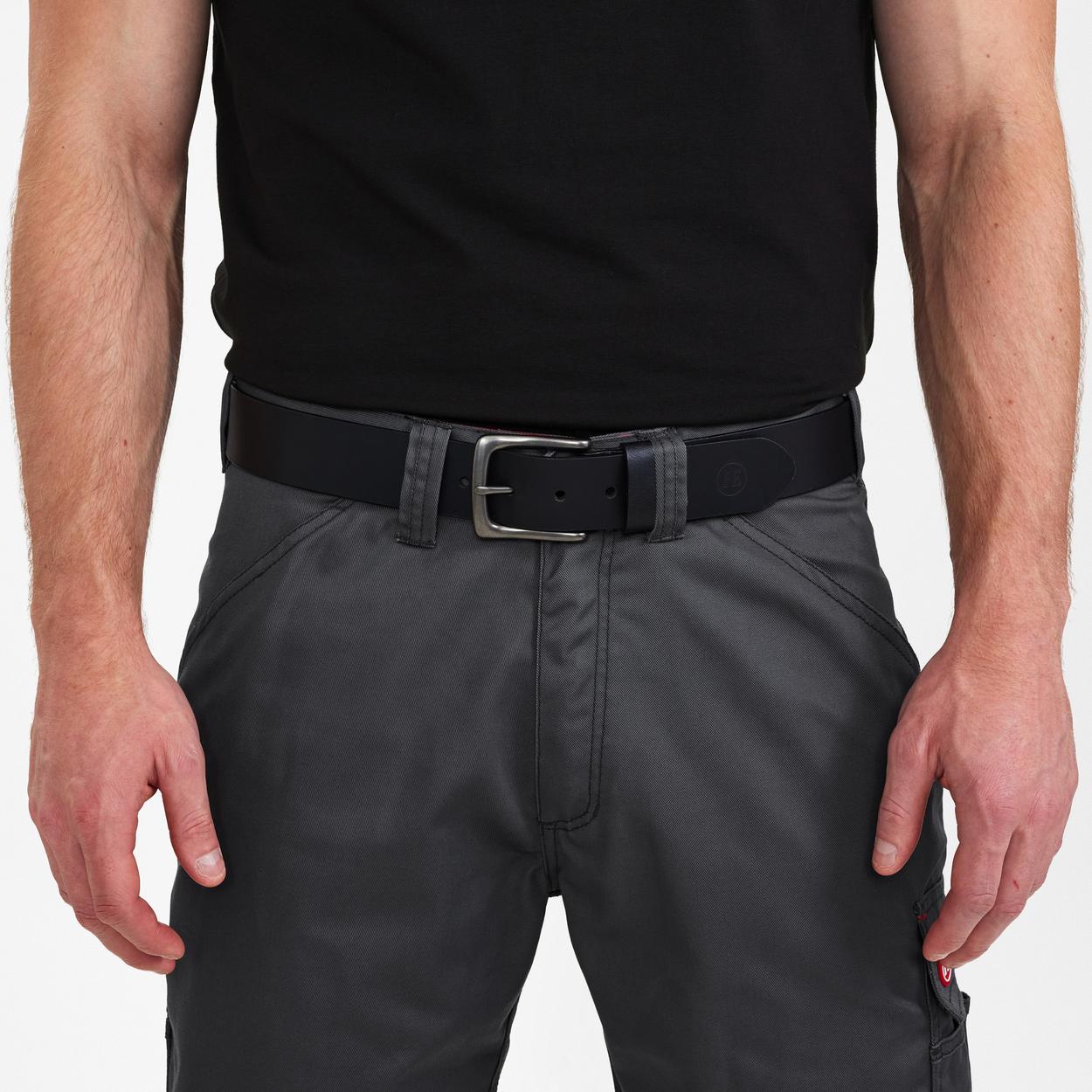 ENGEL Ledergürtel in Schwarz, Größe 130