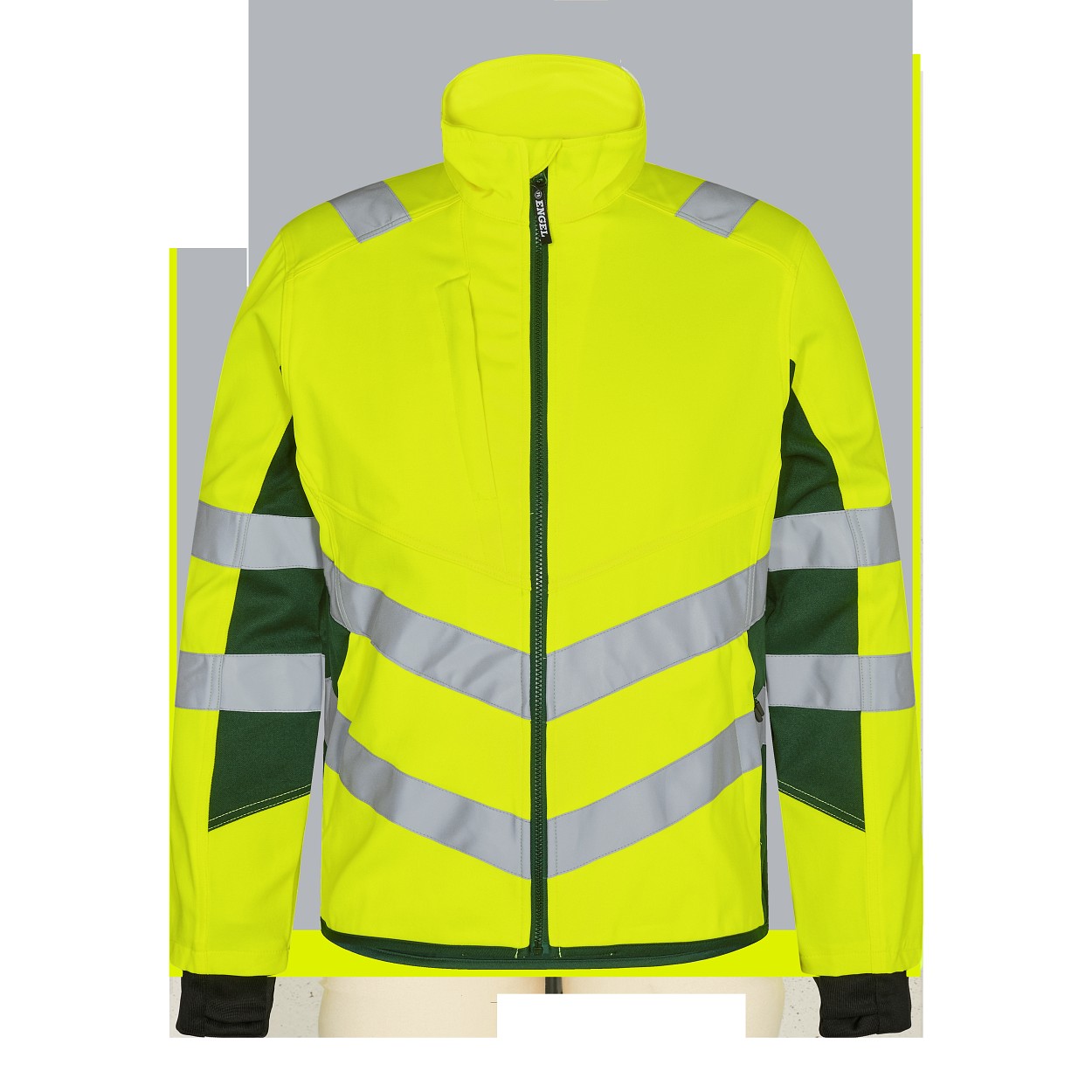 ENGEL Safety Arbeitsjacke mit 2-Wege-Stretch in Gelb/Grün, Größe XS
