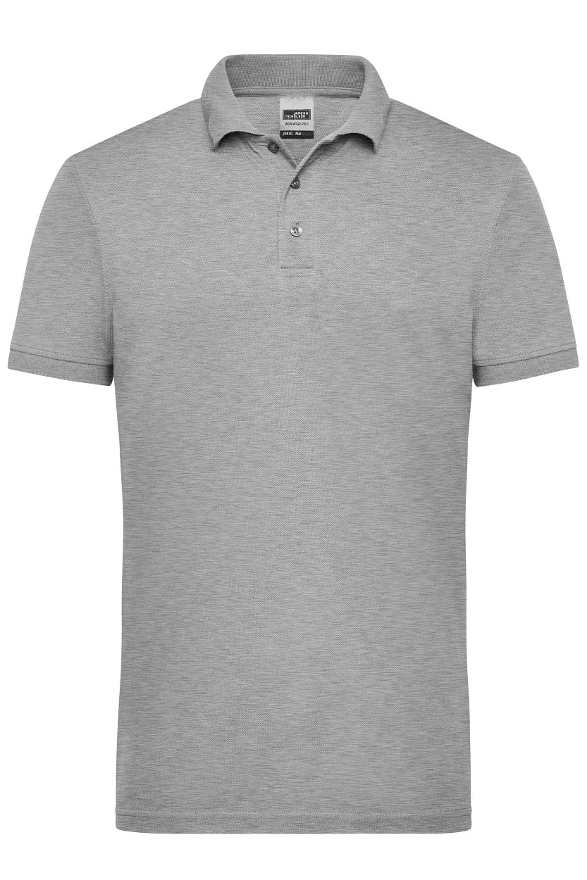 Men's Workwear Polo "JN830" in Grey-Heather, Größe 6XL - Daiber