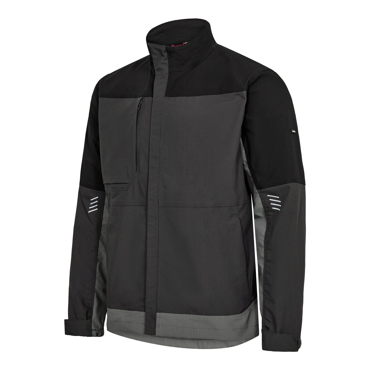 ENGEL Entire Arbeitsjacke mit Stretch in Anthrazitgrau/Schwarz, Größe XS
