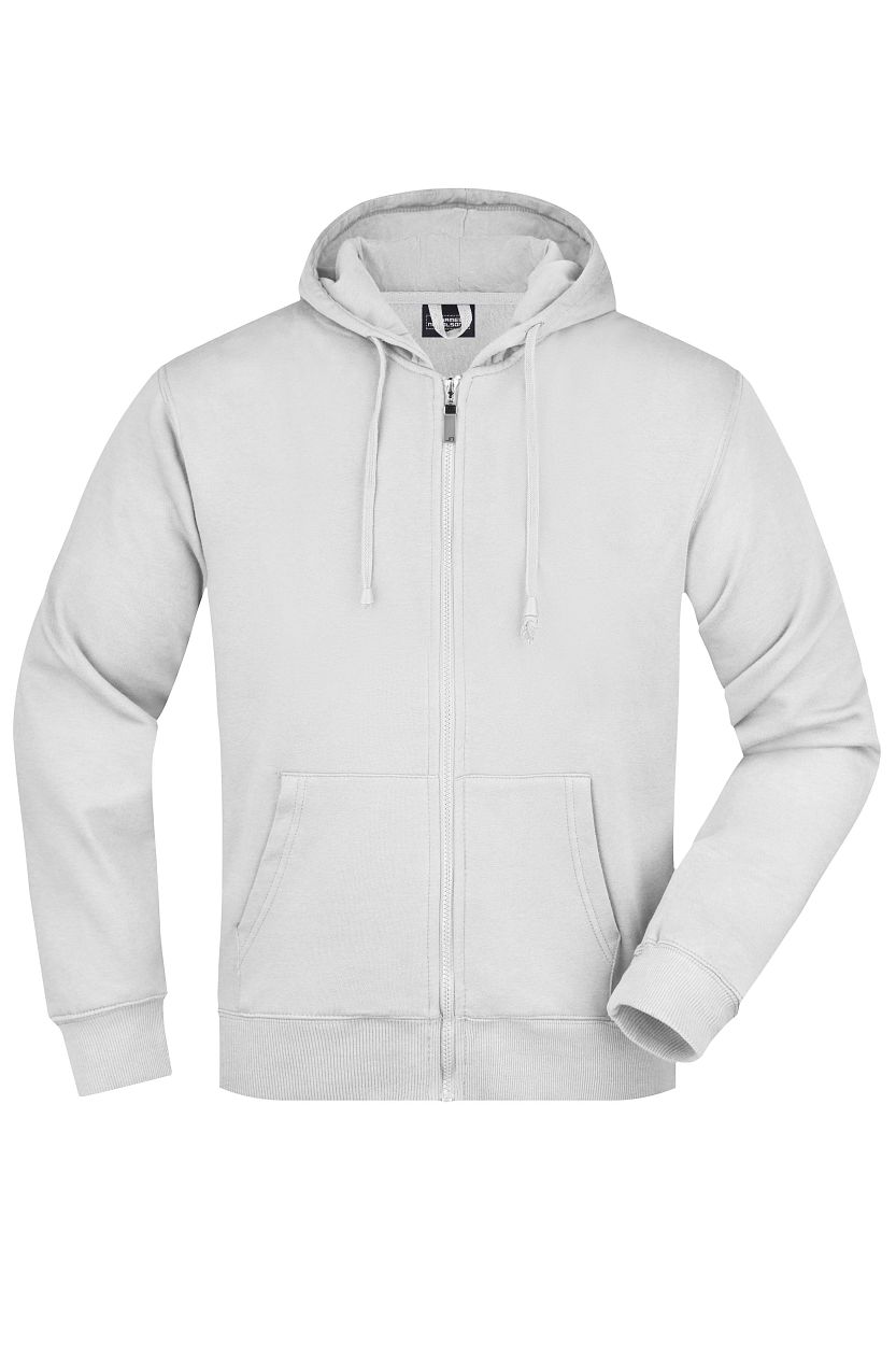 Men's Hooded Jacket "JN042" in White, Größe 3XL - Daiber