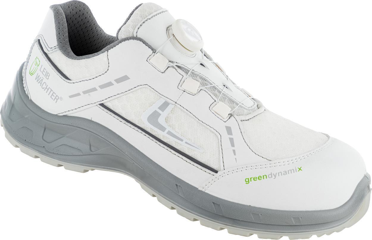 Halbschuh L3595 Lyon in Weiß/Grau, Gr. 47 von Leibwächter