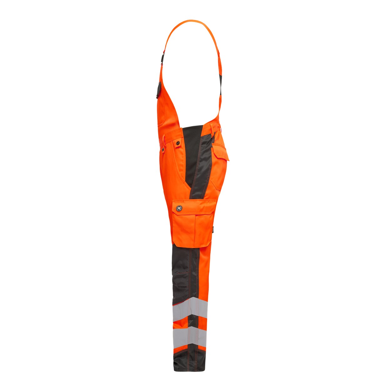 ENGEL Safety Light Latzhose in Orange/Anthrazit Grau, Größe 106