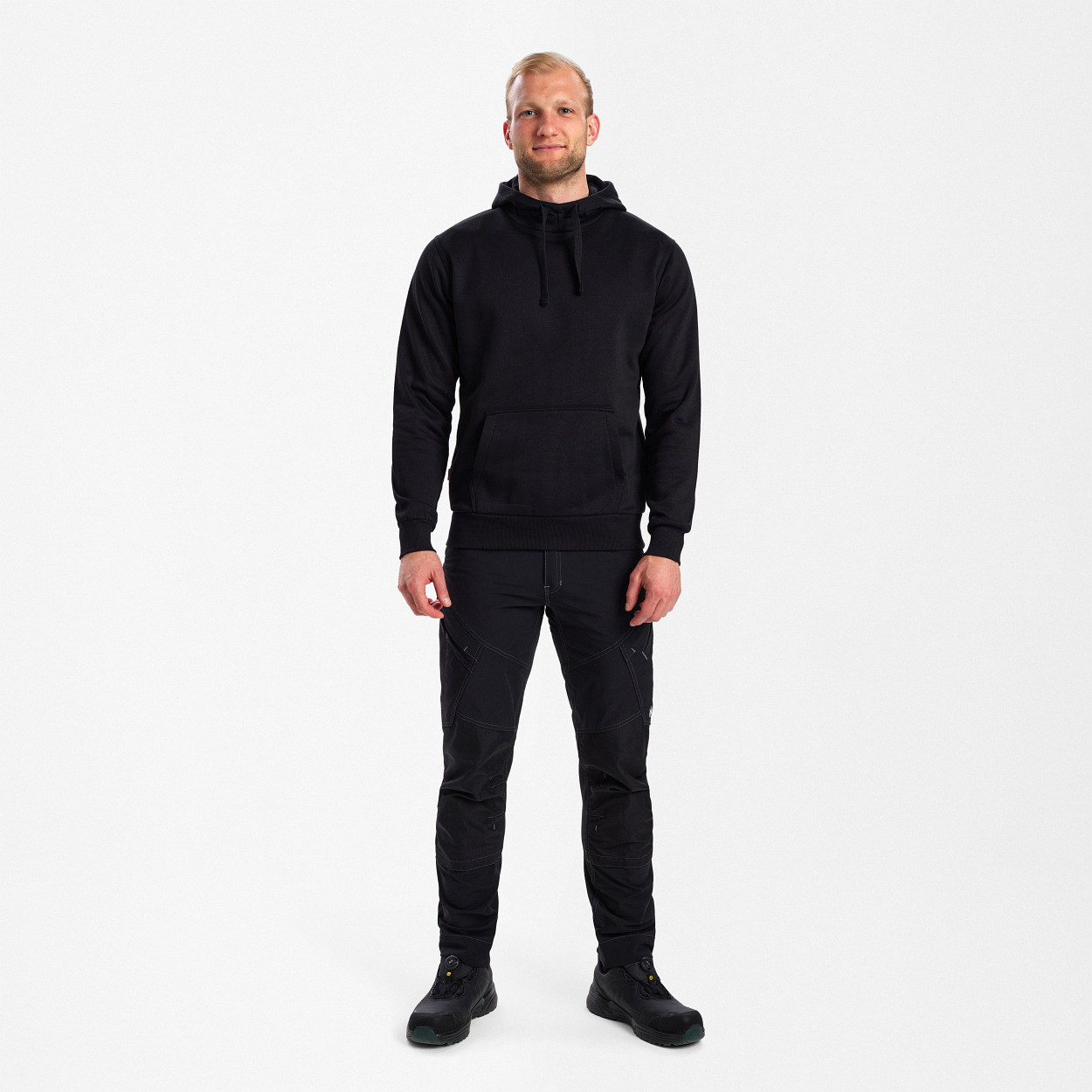 ENGEL Extend Hoodie in Schwarz, Größe XS