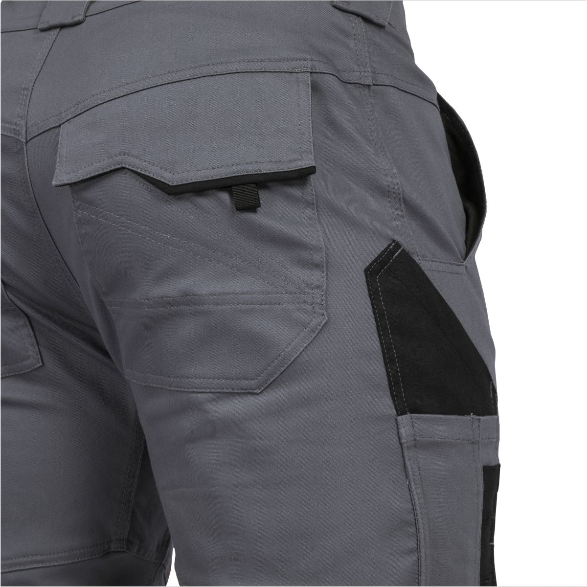 Damen Shorts Flex Line Grau/Schwarz FLXDK, Gr. 52 von Leibwächter