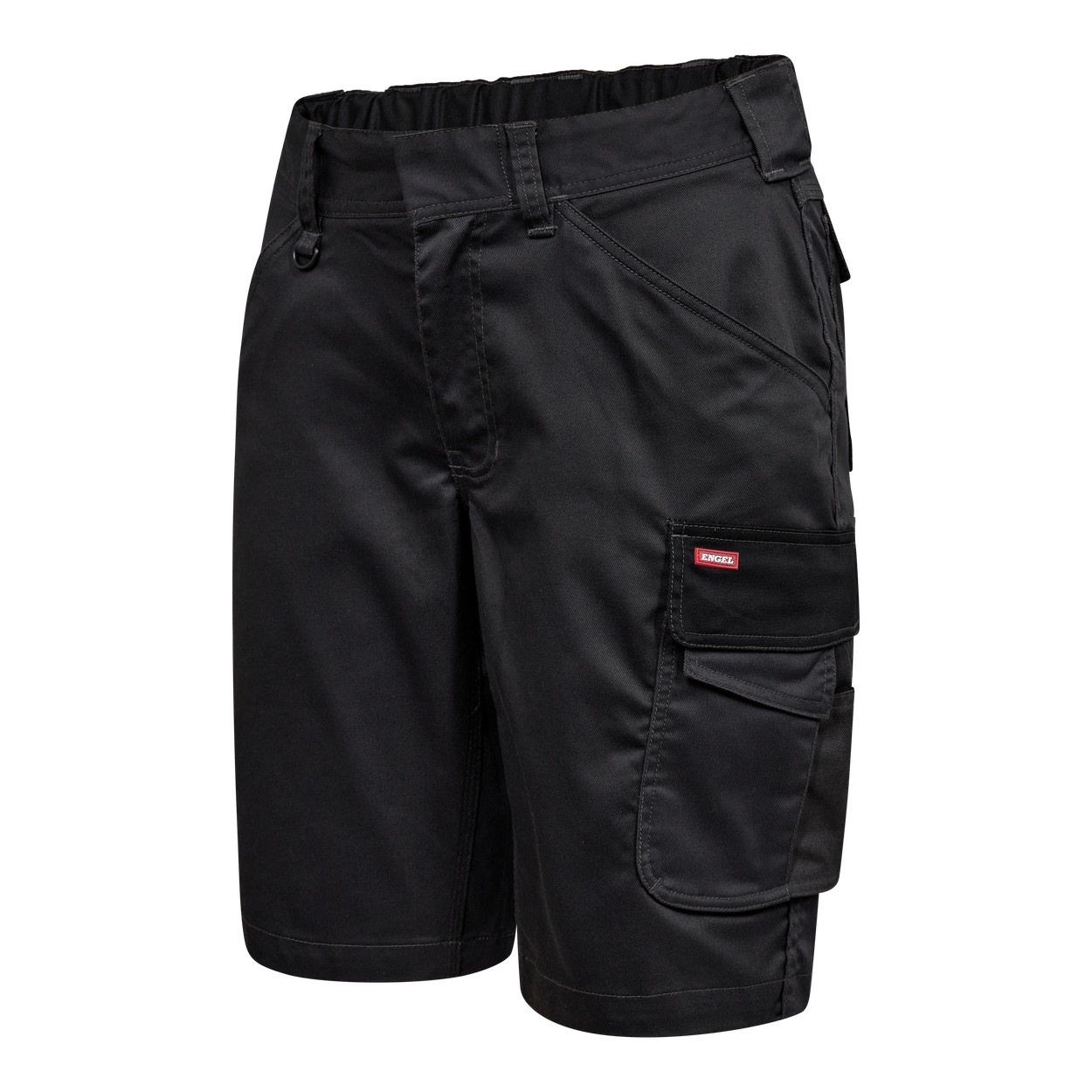 ENGEL Galaxy Damen Arbeitsshorts mit 2-Wege-Stretch in Anthrazitgrau/Schwarz, Größe 48