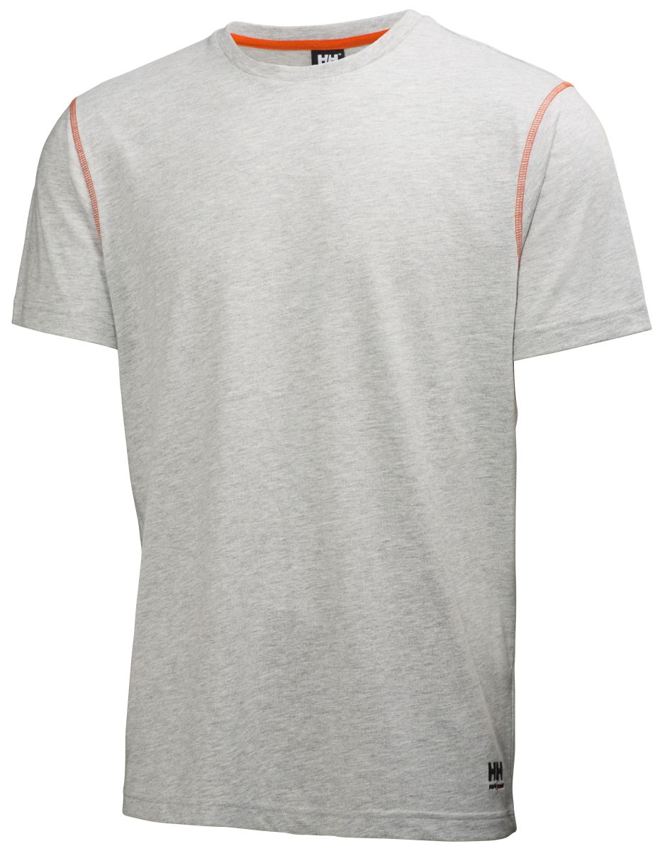 T-Shirt OXFORD 4X HH CONNECT™ in Grey Melange, Gr. S von Helly Hansen Workwear