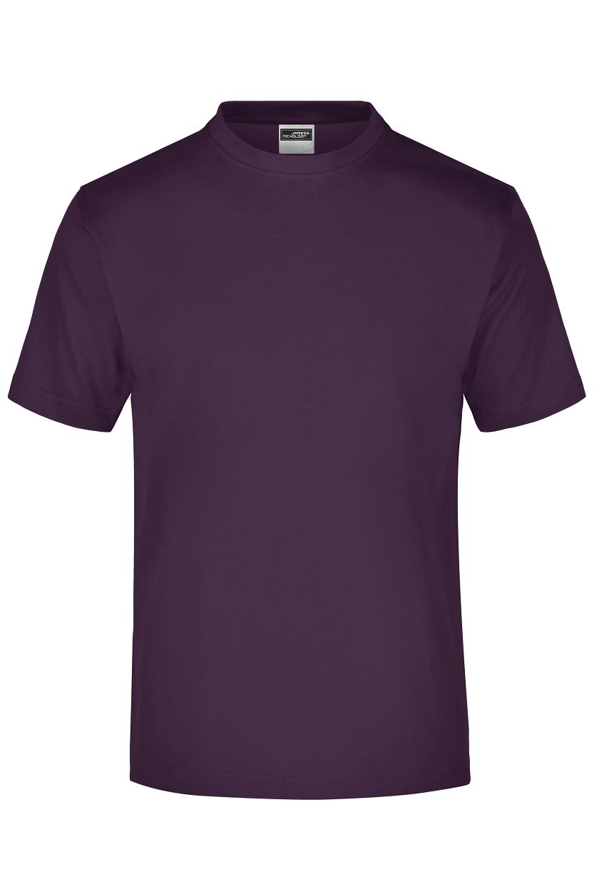 Round-T Medium (150g/m²) "JN001" in Aubergine, Größe 2XL - Daiber