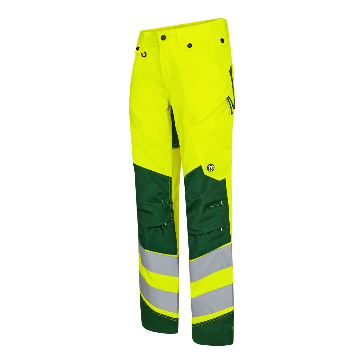 ENGEL Safety Arbeitshose mit 2-Wege-Stretch in Gelb/Grün, Größe 26