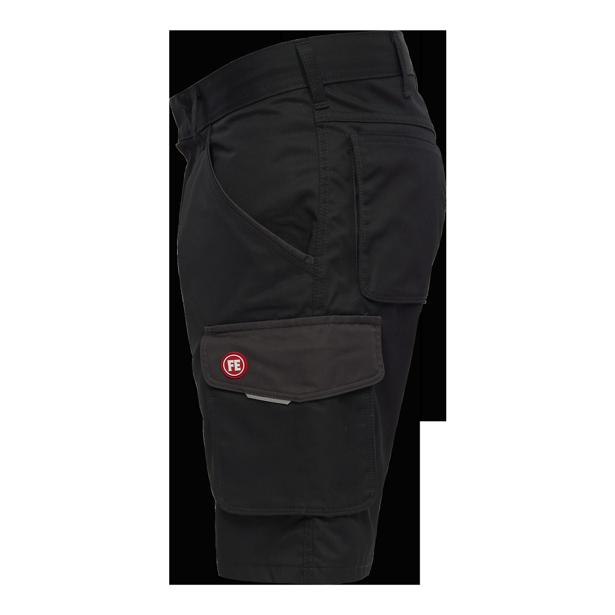 ENGEL Galaxy Light Arbeitsshorts in Schwarz/Anthrazit Grau, Größe 62