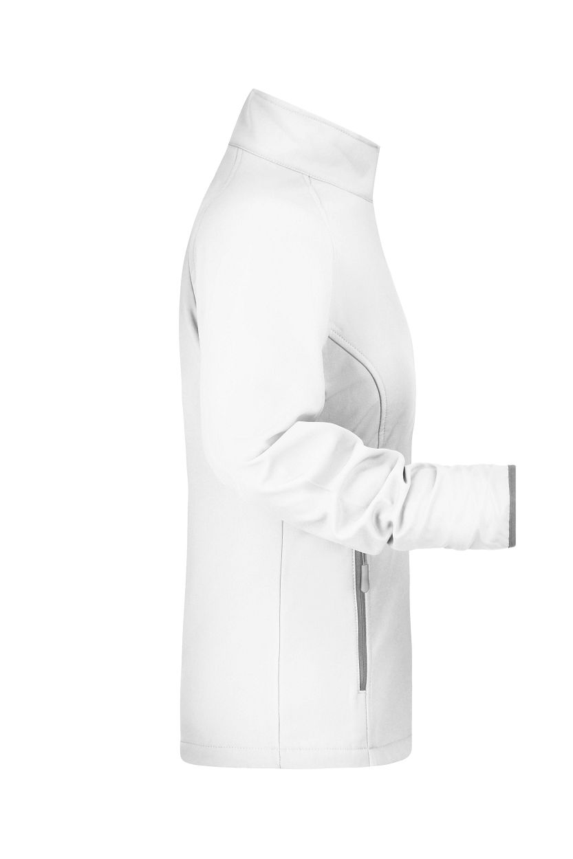 Ladies' Promo Softshell Jacket "JN1129" in White/White, Größe 2XL - Daiber